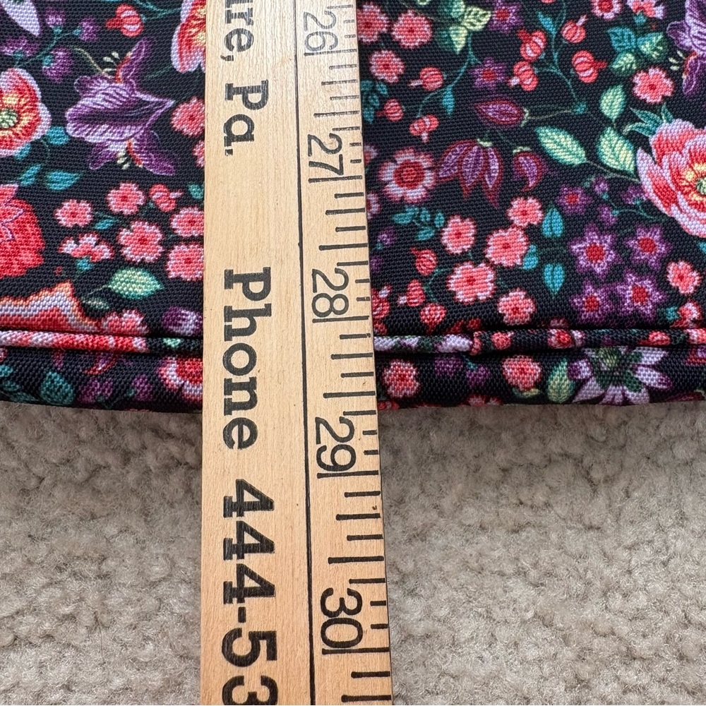 Vera Bradley Floral Travel Toiletries/Makeup Bag - Picture 8 of 9